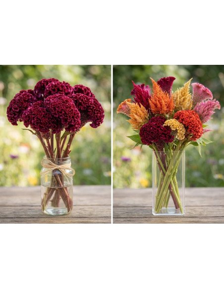 resh Coxcomb Assorted Stems (10-Stem Bunch) | FlowerBunches