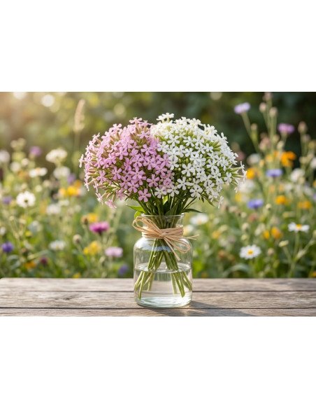 Fresh Sapponaria Growers Bunch (Pink or White Stems) | FlowerBunches